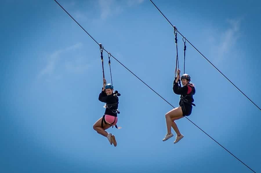 Adrenalin Addo Adventure Park: Zip Line and Giant Swing - What the twin 500-meter zip line feels like