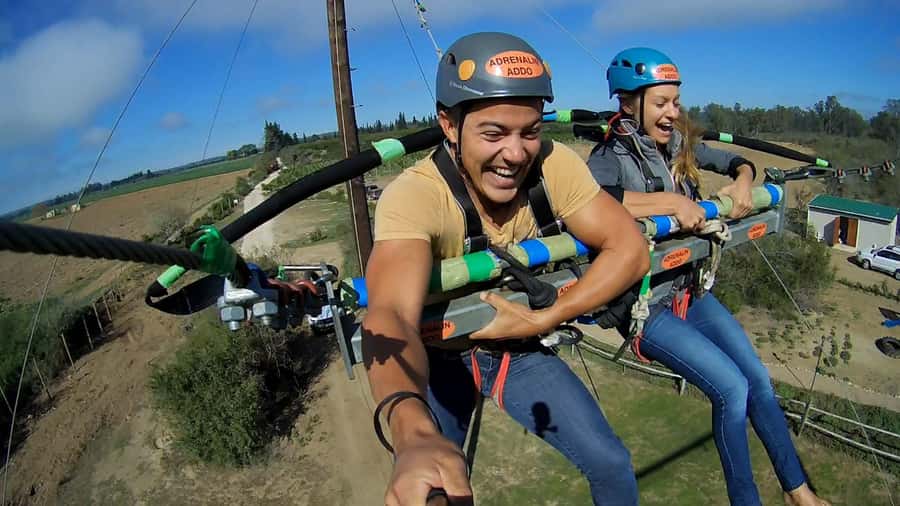 Adrenalin Addo Adventure Park: Zipline, Superman & Swing - The 18-meter king swing and its free-fall moment