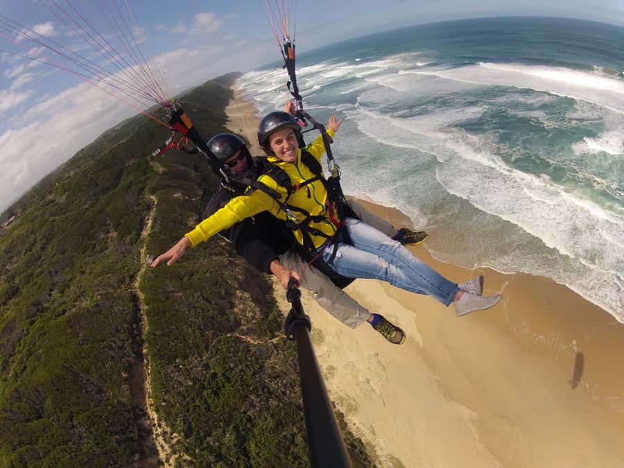 Adventure Tandem Paragliding Flight - Taking flight above the Garden Route