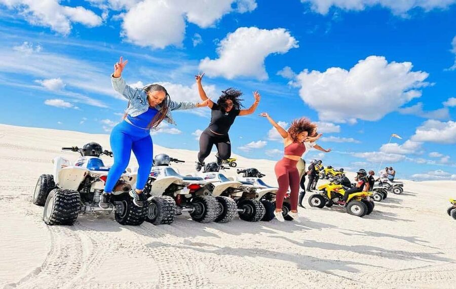 Cape Town: Atlantis Dunes Quad Bike Adventure with Photos - Riding white sand north of Cape Town