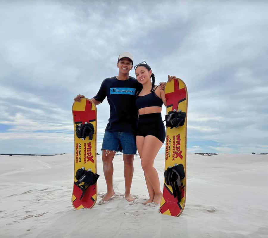Cape Town: Atlantis White Sand Dunes Sandboarding Adventure - The shared-group format and timing