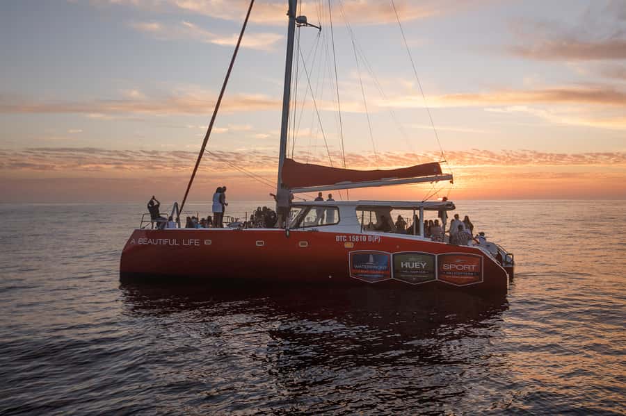 Cape Town: Catamaran Champagne Sunset Cruise - The Atlantic seaboard route toward Clifton Beach