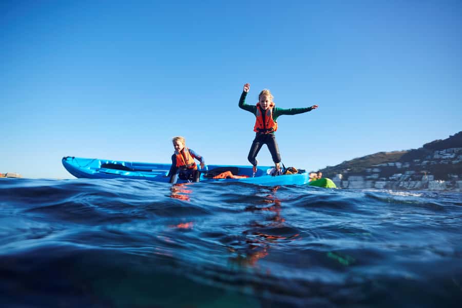 Cape Town: Guided Kayak Tour of Clifton Beaches & The Coast - Mountain views from the water