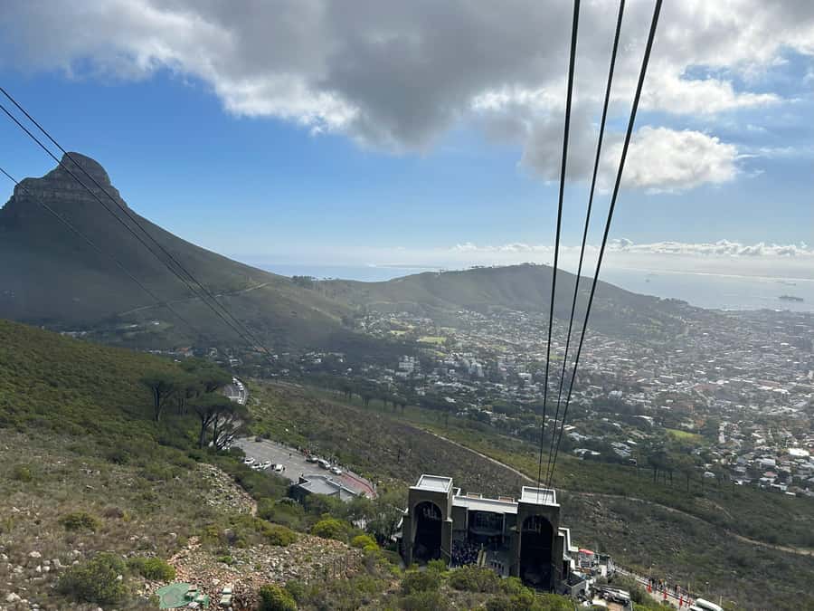 Cape Town: Half Day Table Mountain & Kirstenbosch Gardens - Taking the cable car up Table Mountain
