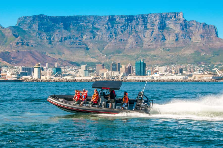 Cape Town Ocean Safari: Speed Boat Adventure in Table Bay - The quick run out of the harbor