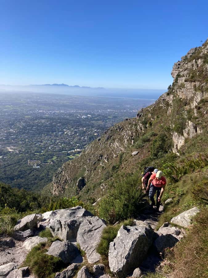 Cape Town: Skeleton Gorge Hike to Table Mountain Summit - Reaching the dams and the optional beach stop