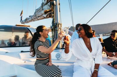 Sunset Catamaran Cruise on Table Bay with Bubbles