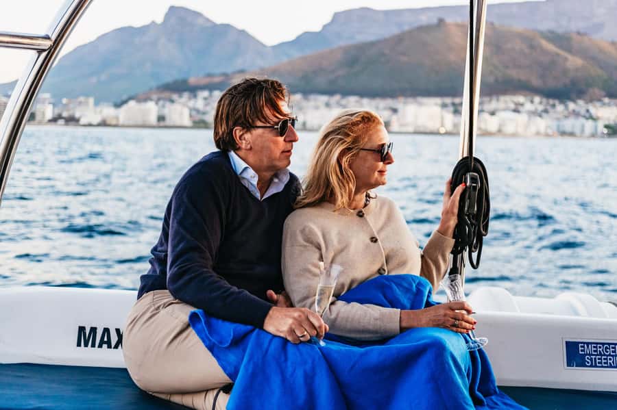 Cape Town: Sunset Catamaran Cruise on Table Bay with Bubbles - Granger Bay under Table Mountain