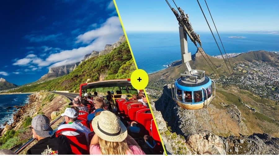 Cape Town: Table Mountain Cable Car, Hop-On Hop-Off Bus Tour - Take the red route to Table Mountain
