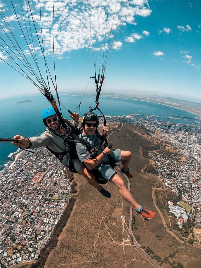 Cape Town: Tandem Paragliding Flight with the Experts - Taking off above Cape Town