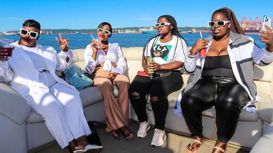 Durban: Pontoon Boat Harbor Cruise - The beachfront from an unusual angle