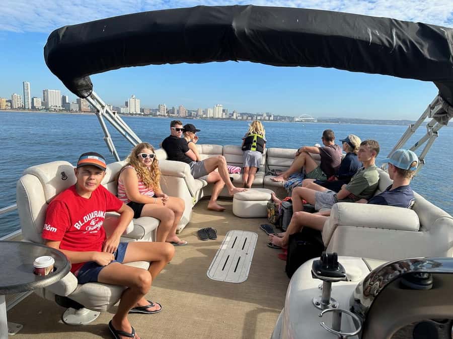 Durban: Pontoon Boat Harbor Cruise - The crew sets the tone