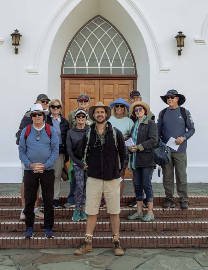 Franschhoek: An enchanting storytelling walk to 3 wine farms - The final 15 minutes back to the church