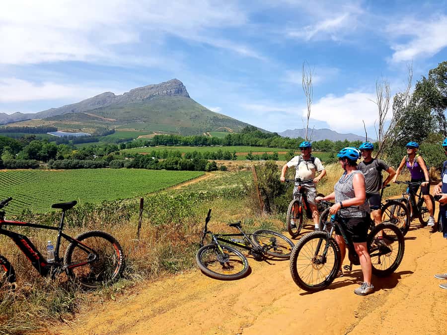 Franschhoek: E-bike Tour with Wine Tasting and Lunch - The paved sections and support vehicle