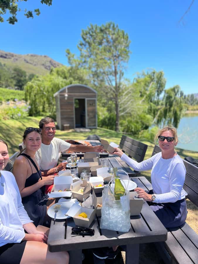 From Cape Town: Franschhoek Vineyards Bike Tour with Lunch - How the private support vehicle changes the day