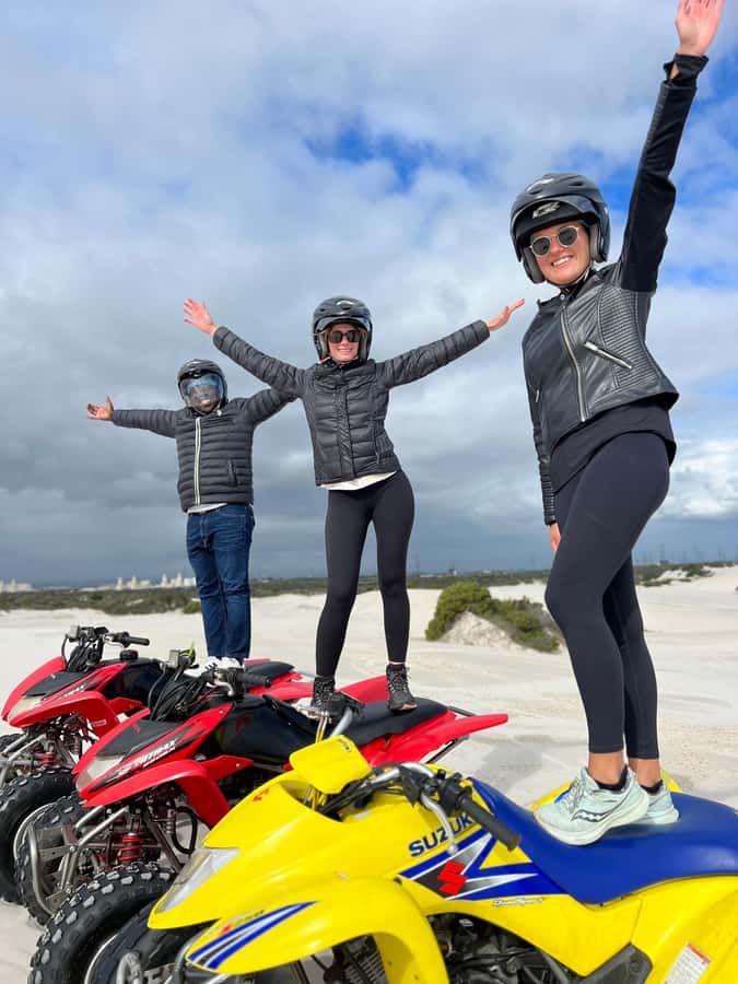 From Cape Town: Quad Bike Sand Dunes, Transport Included - From Cape Town to the white sand