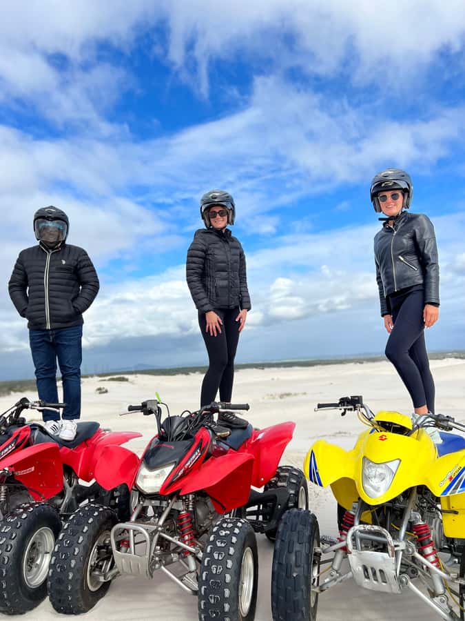From Cape Town: Quad Bike Sand Dunes, Transport Included - Getting ready for an automatic quad bike