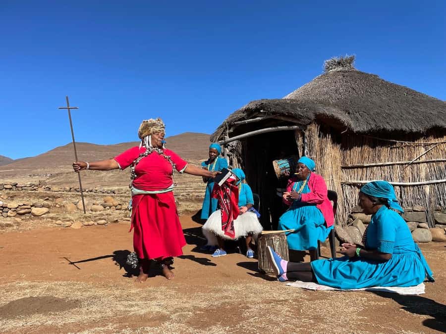 From Underberg: Extended Lesotho Day Tour - 9.5hrs - Black Mountain and the view toward Thabana Ntlenyana