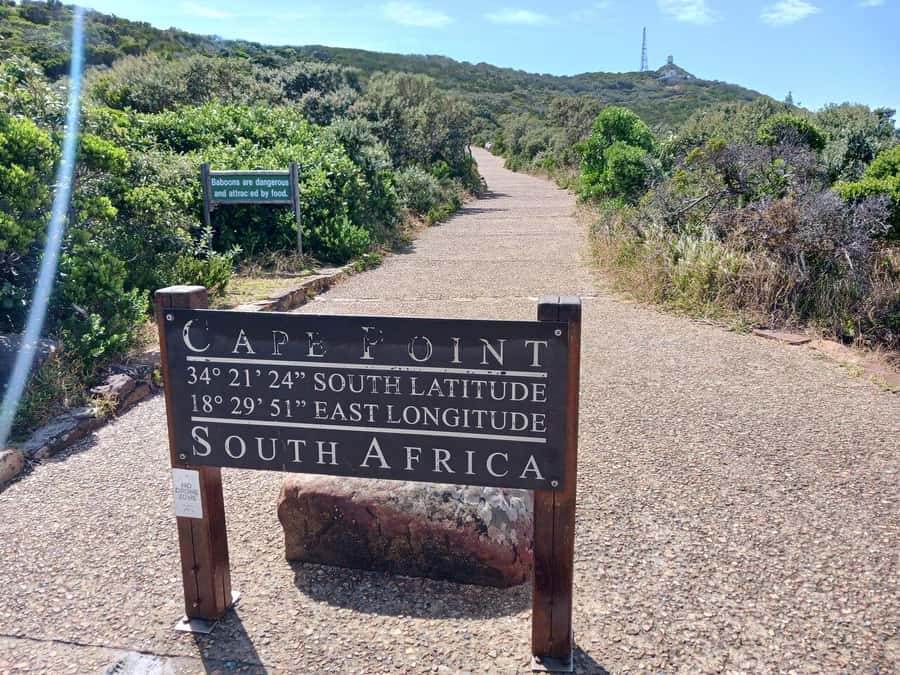 Full Day - Cape Point and Penguins Plus Table Mountain - Reaching Table Mountain above Cape Town