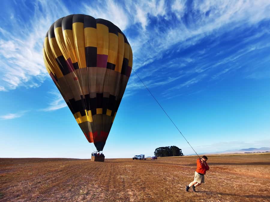 Hot air Balloon and Cape Winelands Private guided tour - Lunch is flexible, but not included