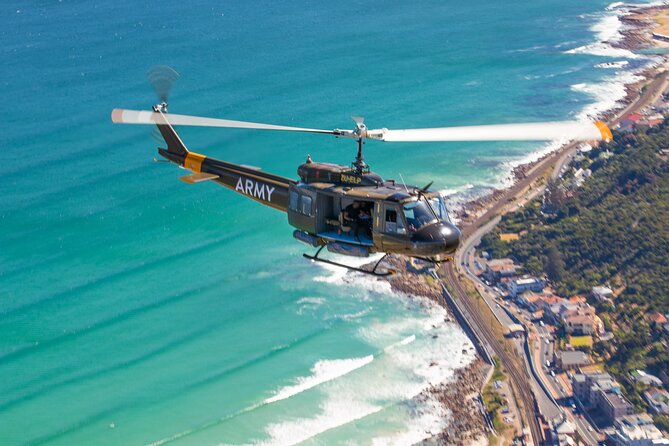Huey Army Helicopter Adventure Flight in Cape Town - The 30-minute flight over Cape Town’s West Coast