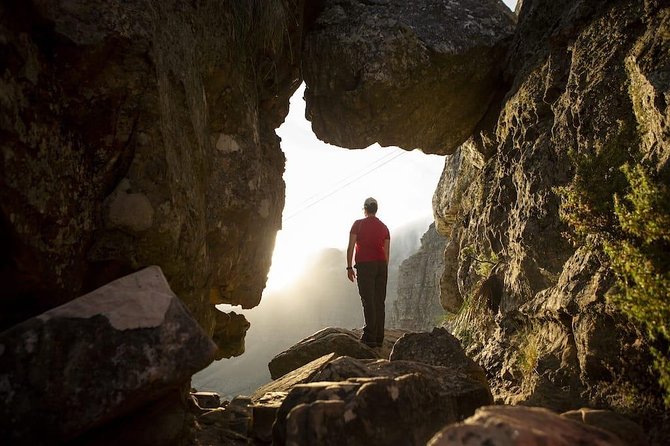 India Venster: sensational half-day route up Table Mountain - The scrambling sections and narrow ledges