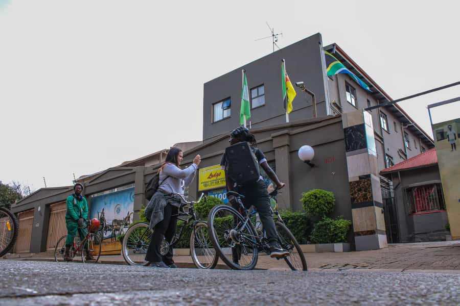 Johannesburg: Inner City Guided Cycling Tour - Ellis Park Stadium and Bertrams add a local scale