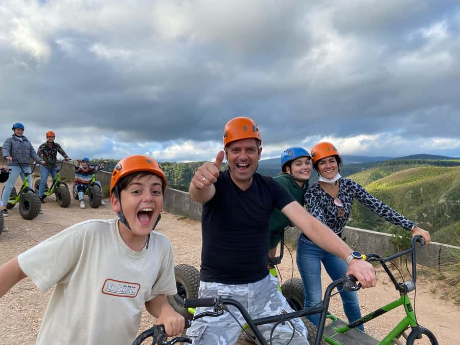Knysna: Downhill Forest Scootour Adventure - The 15-minute minibus ride to the trailhead