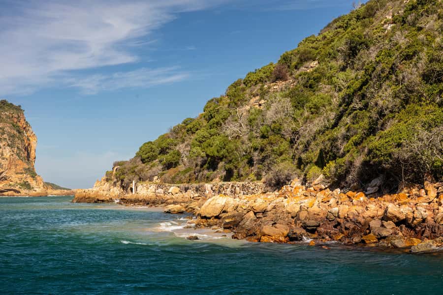 Knysna Lagoon: Pontoon Sunset Cruise - Heading toward the Knysna Heads