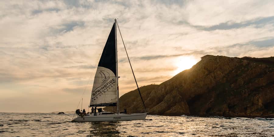 Knysna Sunset Sailing Cruise with Light Dinner and Wine - The Knysna Heads and the ocean option