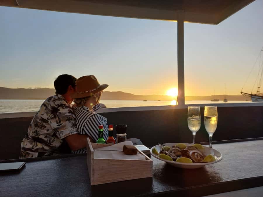 Knysna: Wine & Oyster Luxury Lounger Sunset Cruise - Cruising the Knysna Estuary