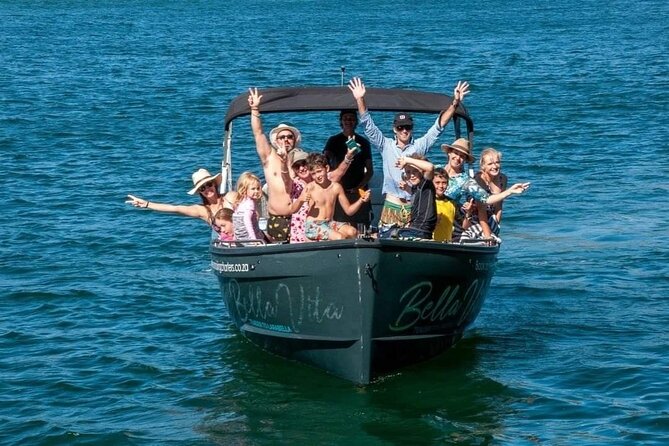 Sunset Boat Cruise on Bella Vita Champagne Lounger - Boarding at Sirocco28 on Thesen Island