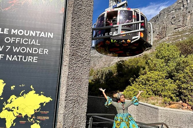 Table Mountain, Penguins & Cape Point Small Group Tour Cape Town - Reaching Table Mountain by cable car